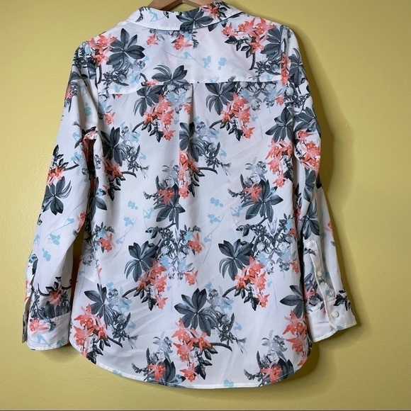 Talbots Nantucket Floral Button Down Shirt - Picture 4 of 7